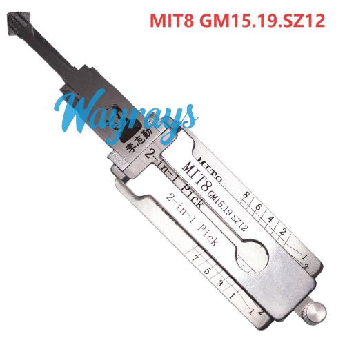 Lishi MIT8 2 in 1 tool.Support Mitsubishi 2001-2004 Diamante&Montero Sport,2001-2006 Montero