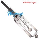 Lishi TOY43AT（Ign） 2 in 1 tool.Support Toyota series. Camry. Reiz. Corolla. Corolla (car rear opening). Vios, Toyota Hiace, Highlander, Prado, Prado, Cruiser, Land Cruiser, Previa