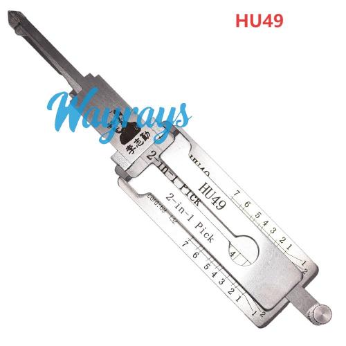 Lishi HU49 2 in 1 tool.Support Volkswagen series. Jetta. Jetta King. Santana. B4. Audi 100 (car rear opening) Golf