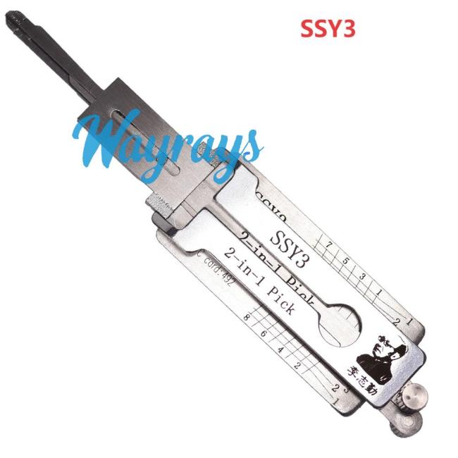 Lishi SSY3 2 in 1 tool.Support Ssangyong