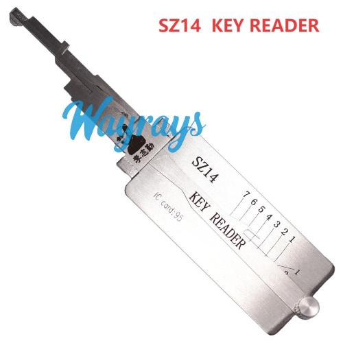 Lishi SZ14 (Key Reader) 2 in 1 tool.Support Suzuki Motorcycle