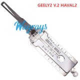 Lishi GEELY2 V.2 HAVAL2 2 in 1 tool.Support Geely ,HAVAL
