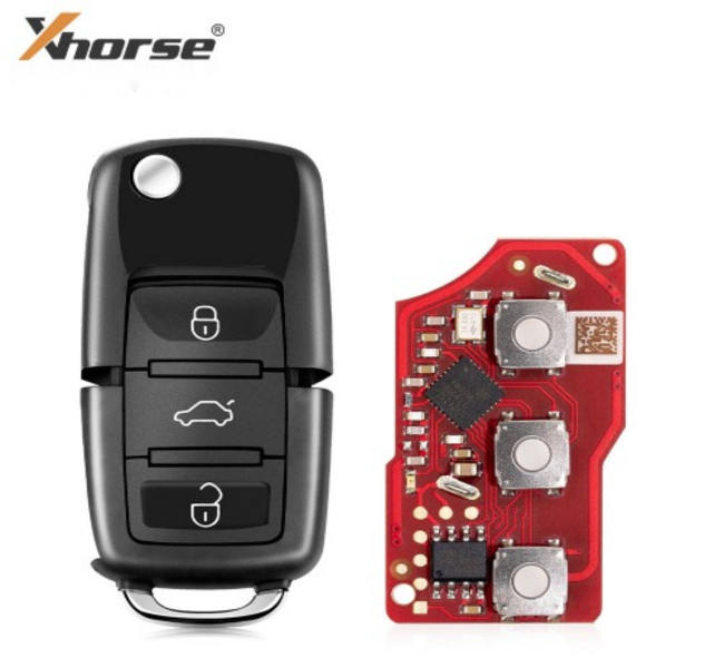XKB520EN Xhorse B5 type Second Generation 3 button wire remote key,Replace XKB501EN