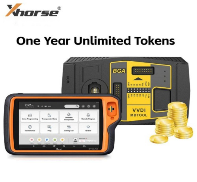 Xhorse One Year Unlimited Tokens for VVDI MB and VVDI Key Tool Plus Benz Password Calculation