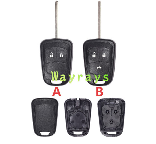 For Opel Chevrolet key shell without logo