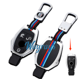 For Benz key cover c260 decoration E-class package c-class C200 modified shell glc260 e300 protective case