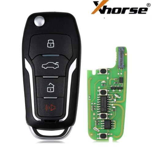 XNFO01EN Xhorse Ford type 3+1 button wireless remote key