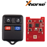 XKFO22EN Xhorse Second Generation 3+1 button universal wired remote key,Replace XKFO02EN