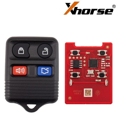 XKFO22EN Xhorse Second Generation 3+1 button universal wired remote key,Replace XKFO02EN