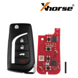 XKTO12EN Xhorse Second Generation 3+1 button universal wired remote key,Replace XKTO10EN