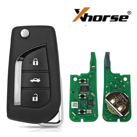 XNTO20EN Xhorse Toyota type Second Generation 3 button wireless remote key , Replace XNTO00EN