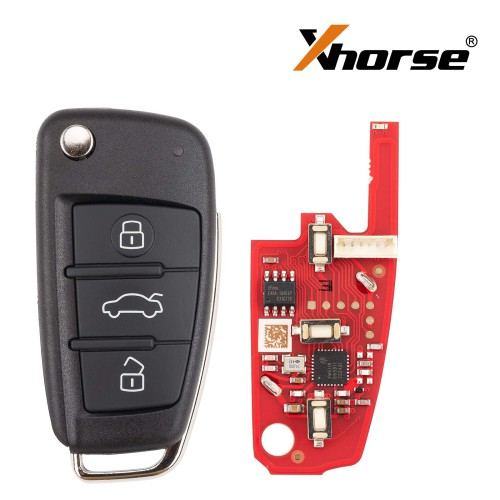 XKA620EN Xhorse Second Generation 3 button universal wired remote key,Replace XKA600EN
