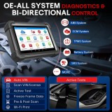 2025 LAUNCH X431 PRO3S+ SmartLink HD for Diesel & Gasoline 12V/24V Bi-Directional Scan Tool Support ECU Coding CANFD DOIP J2534 Programming