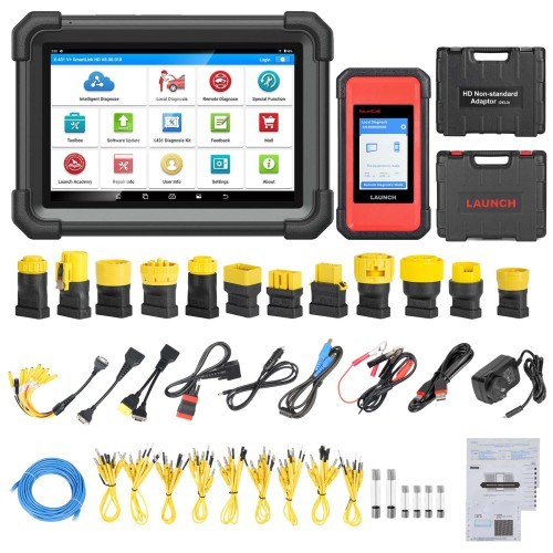 2025 Launch X431 V+ SmartLink HD Heavy Duty Truck Diagnostic Tool for 12V 24V Trucks