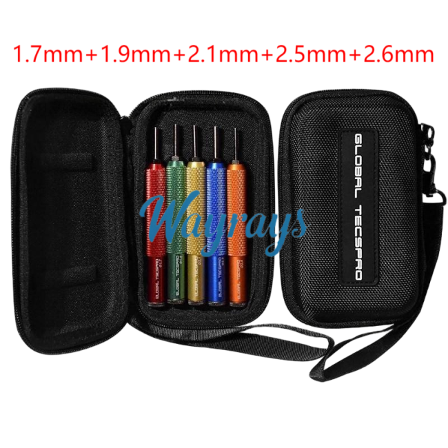 PIN INSTALLING TOOL SET (UPGRADED) 1.7 MM *1, 1.9 MM *1 ,2.1 MM *1 ,2.5 MM *1 ,2.6 MM *1