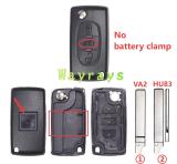 [no battery clamp] For Fiat key shell with square logo place
