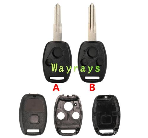 For Honda Odyssey key shell with square logo place