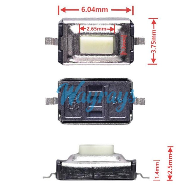 General  Key switch for key remote PCB, 1 set=3000pcs