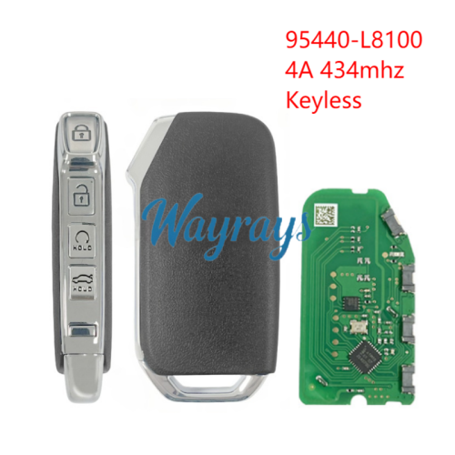 For Kia 95440-L8100 4A chip with FSK 434mhz keyless 4 button remote key