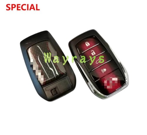 For Toyota Fortuner key shell with OEM logo place