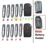 [With battery holder ] For Kia key shell without logo place,FGHJK's front part has 1 button