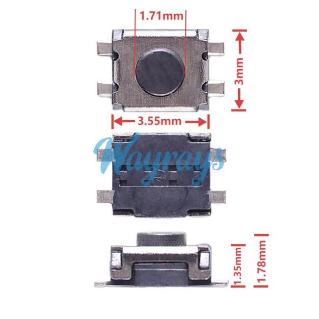 General  Key switch for key remote PCB, 1 set=4000pcs