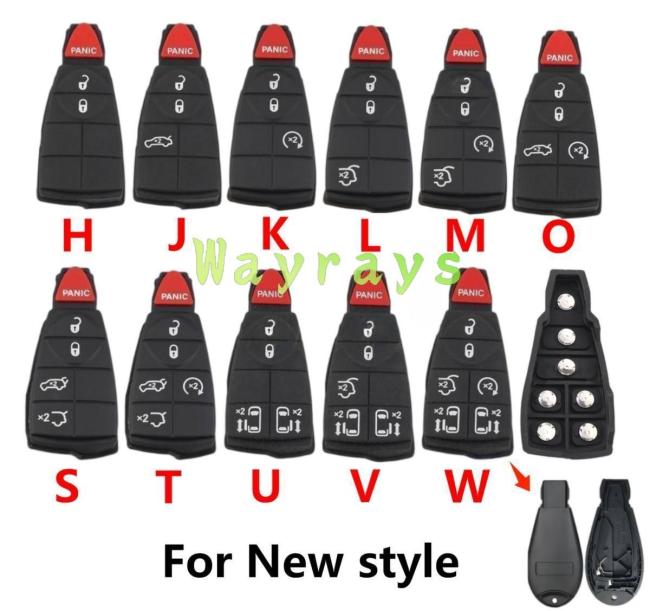 [Only the rubber pad] [For New style] For Chyrlser key shell the batttery back cover can't open