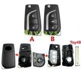 For Toyota key shell with logo place