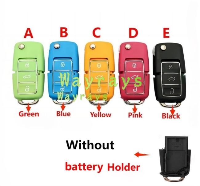 [Without battery holder] For VW B5 key shell with logo place,also use for VVDI without key blade