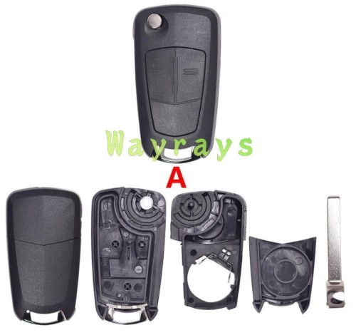 [No screw]For Opel key shell without logo place