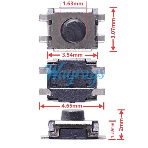General  Key switch for key remote PCB, 1 set=3000pcs