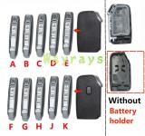 [Without battery holder ] For Kia key shell without logo place,FGHJK's front part has 1 button