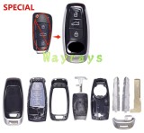 For Audi A3-Q3-Q2L smart modified high quality key shell with OEM logo place