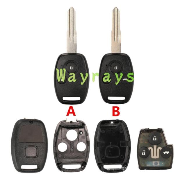 [Without chip slot] For Honda Odyssey key shell with logo place