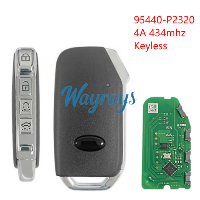 For Kia 95440-P2320 4A chip with 434mhz keyless 4 button remote key