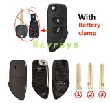 [With battery clamp]For Hyundai modified key shell like Lamborghini style with logo place