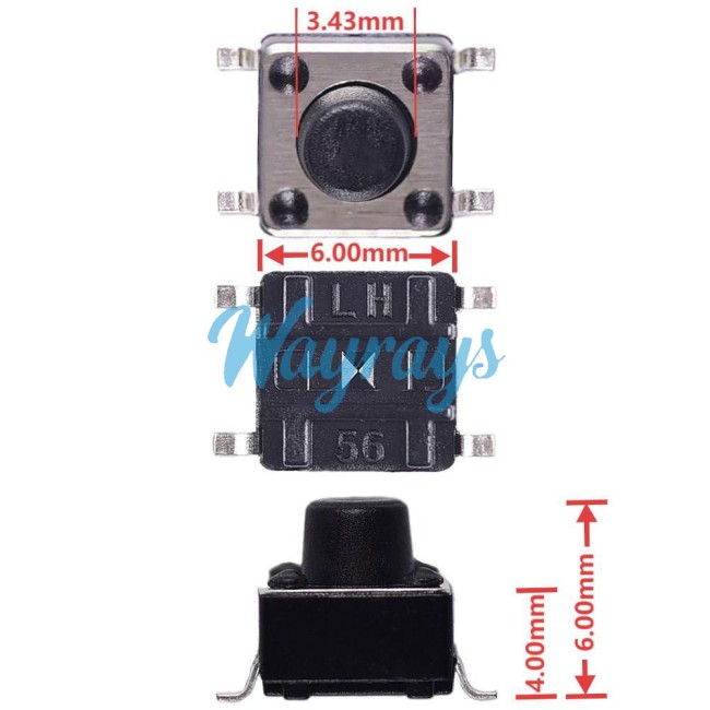 General  Key switch for key remote PCB, 1 set=1000pcs