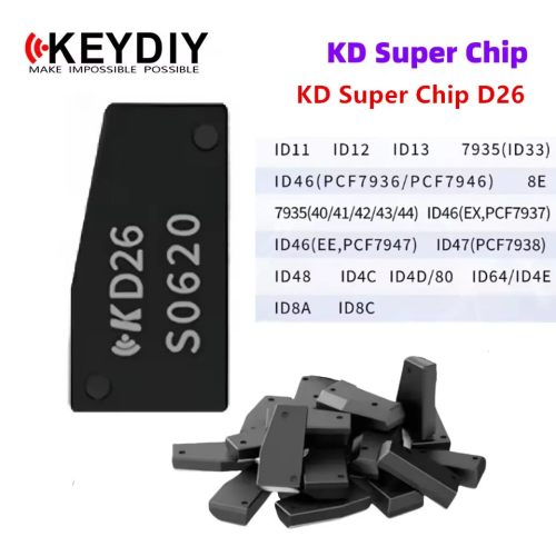 Keydiy D26 super chip supports ID46 ID47 ID48 ID4C ID4D ID64,for KD-X2, KD-X3 KD-MAX and other devices to generate, copy