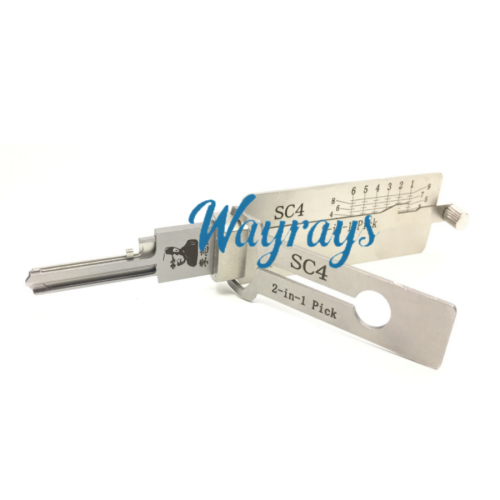 Lishi SC4 2 in 1 tool.Support 6-Pin Schlage Keyway
