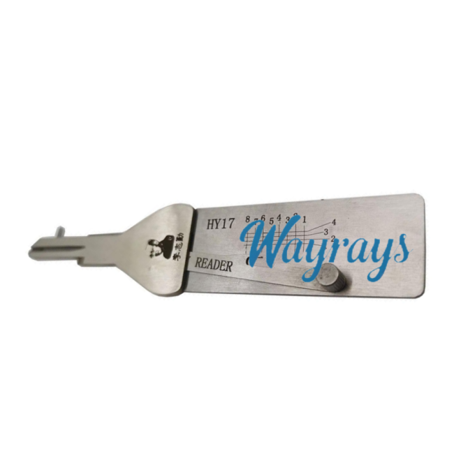 Lishi  HY17 (Key Reader) 2 in 1 tool.Support Hyundai Accent.Misturizer (rear-open) Kia Rio M4
