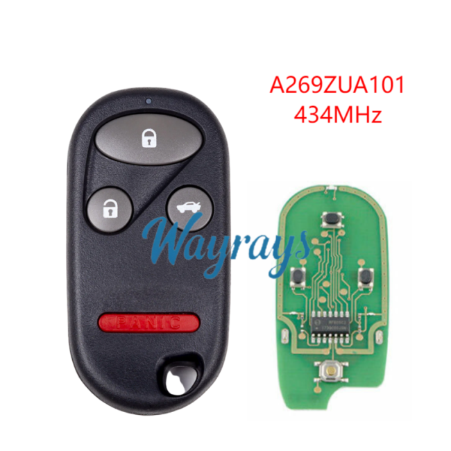 For Acura A269ZUA101 434mhz 3+1 button remote key