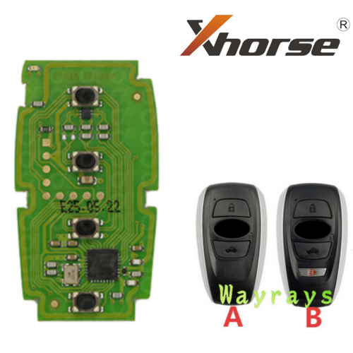 XSSBR1EN Xhorse Subaru style 4 button smart key