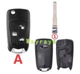 For Ford key shell with oval logo place