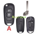 For Opel key shell without logo place