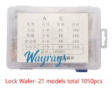 Car lock wafer set,each model 50pcs,totsl 1050pcs