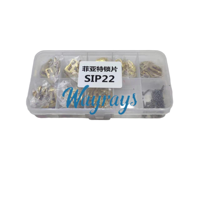 For Fiat internal milling SIP22 lock wafer, 1-4,A,B,C,D each model 25pcs, total 200pcs