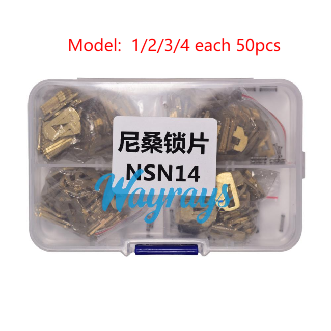 For Nissan NSN14 external cut lock wafer,1-4 each model 50pcs,total 200pcs