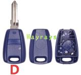 For Fiat key shell which can put TPX long chip with round logo place