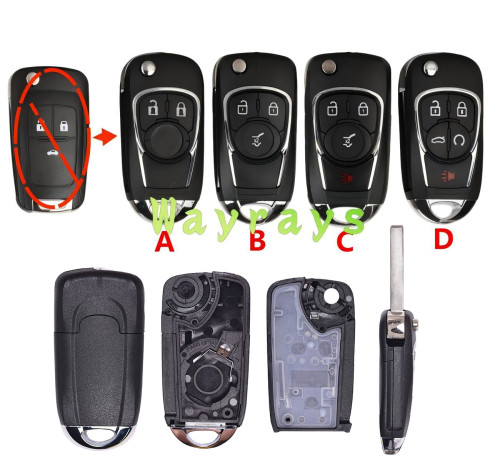 For Opel modified key shell without logo place