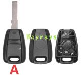 For Fiat key shell which can put TPX long chip with round logo place
